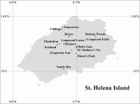 Karte von St. Helena