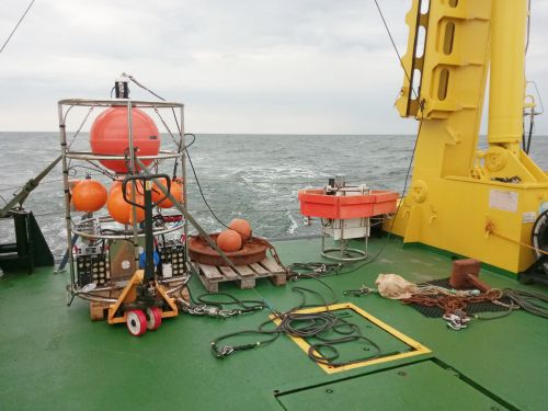 Mooring on board, ready for deployment