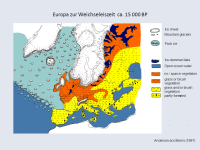 Europa zur Weichseleiszeit ca. 15 000 BP