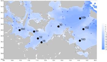 Monitoringstationen in der Ostsee