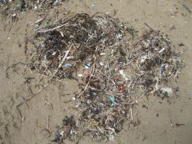 Plastik am Strand