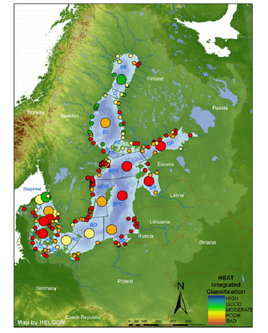 Integrierte Klassifizierung des Eutrophierungszustandes der Ostsee (HELCOM 2009)