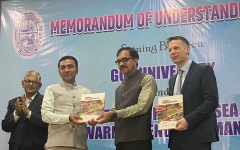 Declaration of cooperation between Goa University and IOW