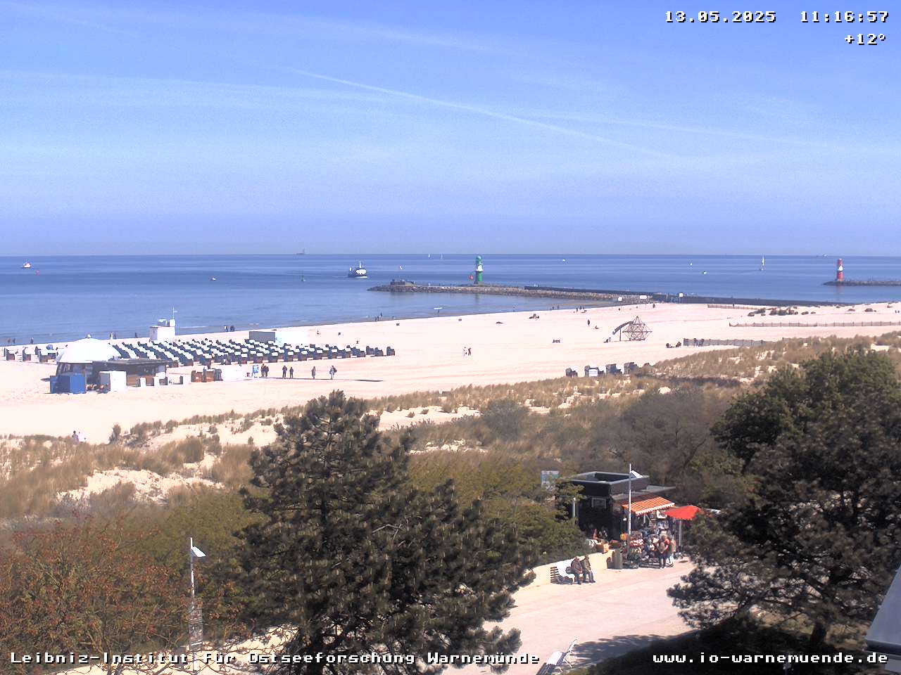 Webcam vom Warnemünder Strand