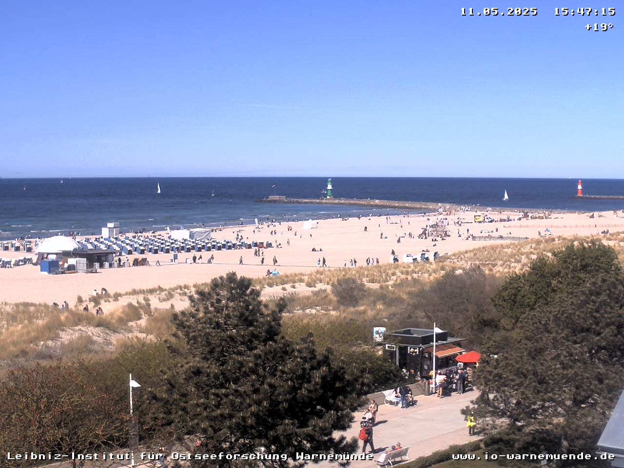 Webcam vom Warnemünder Strand