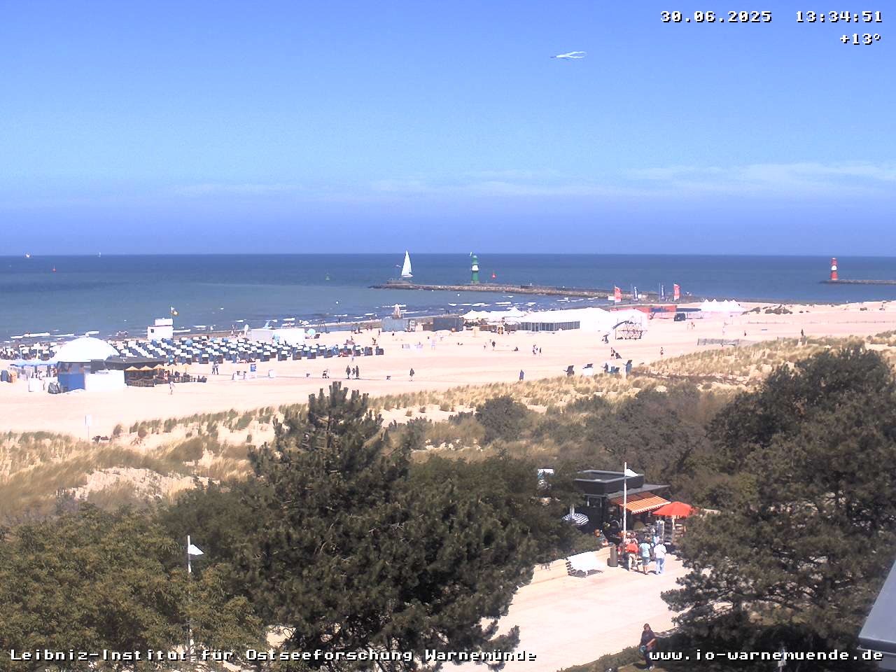 Webcam vom Warnemünder Strand