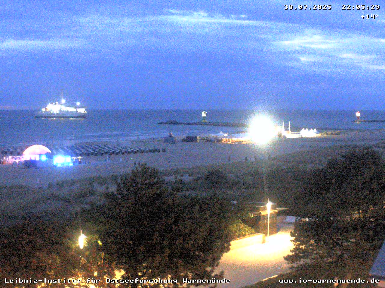Webcam vom Warnemünder Strand