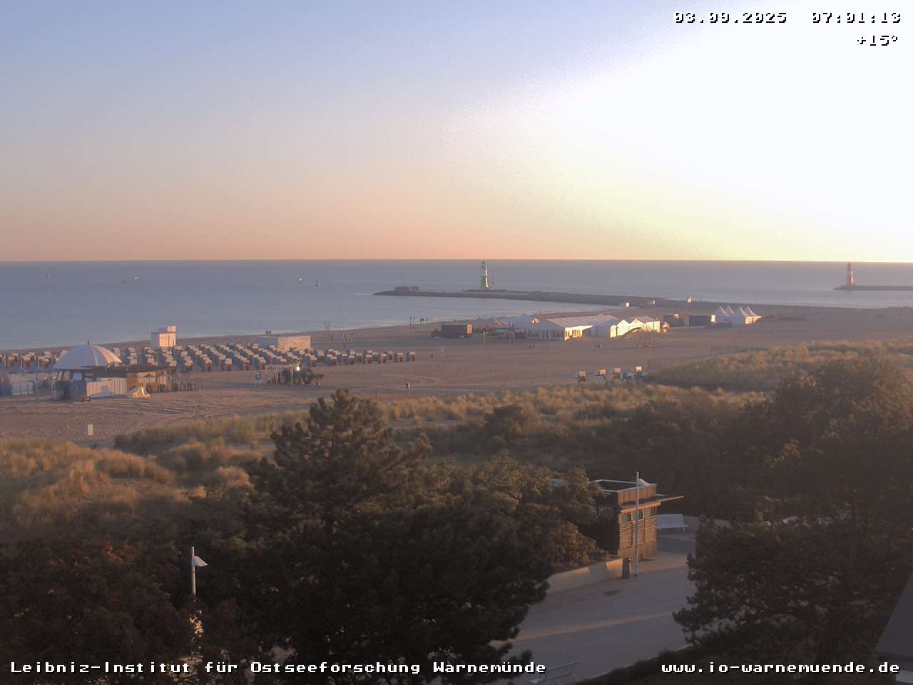 Webcam vom Warnemünder Strand