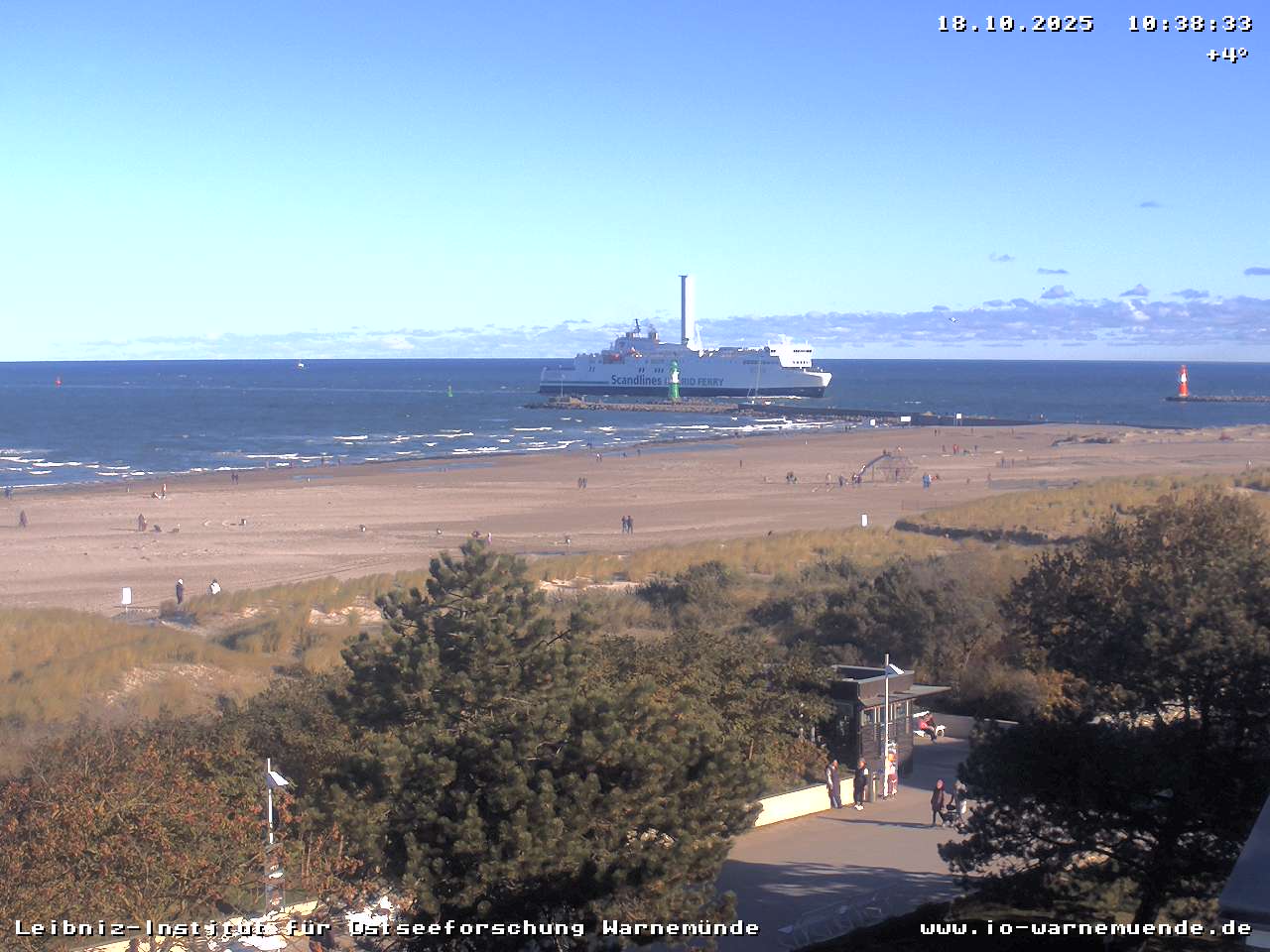 Webcam vom Warnemünder Strand